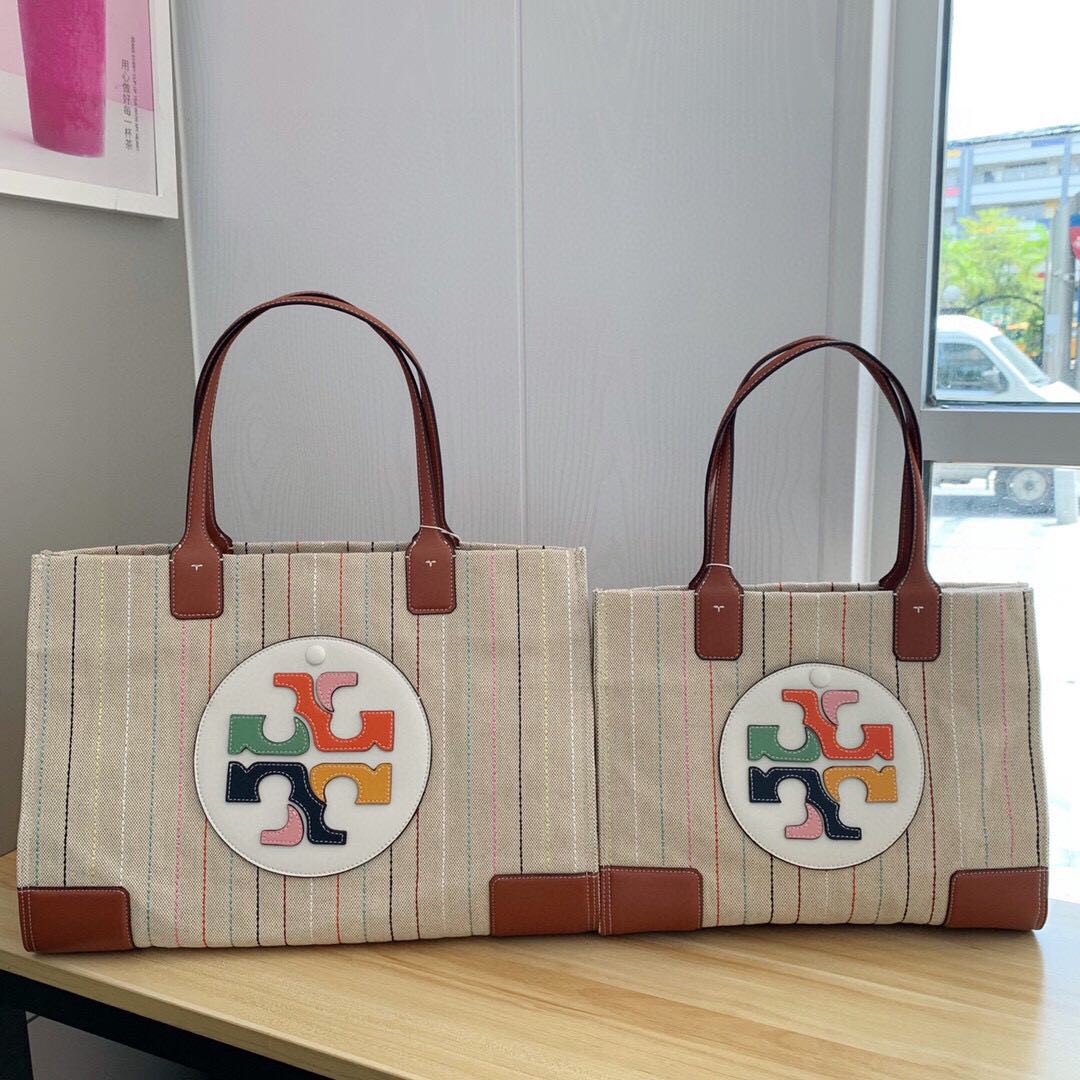 Ella multi stitch online tote bag