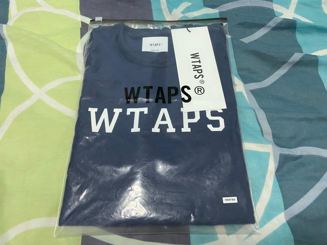 Used ! Wtaps 21SS College tee Navy 211ATDT-CSM20 (Size 03/L), 男裝