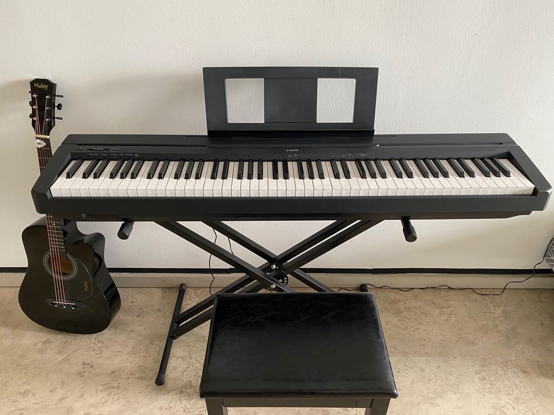 Yamaha P45B 88 Keys Digital Piano Full Set, Hobbies & Toys, Music