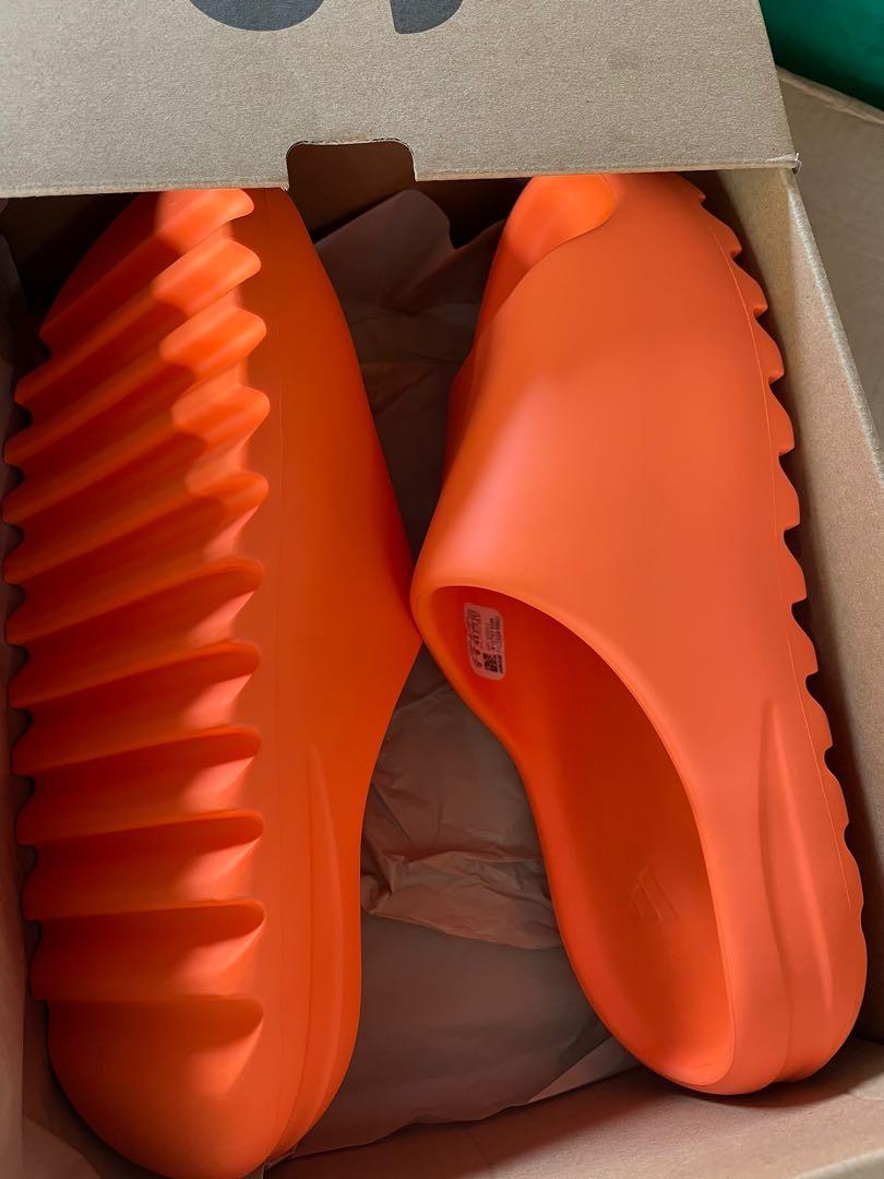 Yeezy Slide Enflame Orange, Men's Fashion, Footwear, Sneakers on