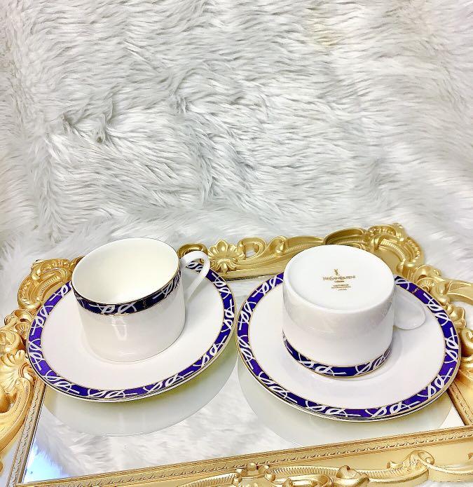 YSL TEA CUP AND SAUCER SET (Category: Coffee & Tea Tableware) located in Cainta. Submitted by moonchild1215 (Listing ID 1118075928, Image 1). Description: 1 SET- 1,500 GET THESE 2 set FOR 2,800.