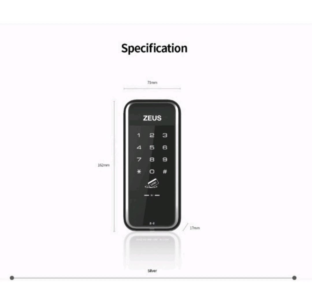 Zeus Z2 Digital Door Lock // Passcode / RFID Card / Made in Korea