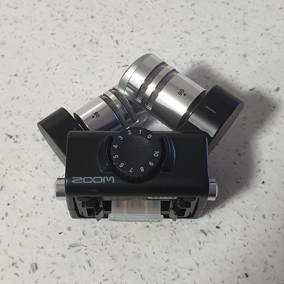 Zoom XYH6 Black XY Stereo Mic Capsule Microphone, Photography