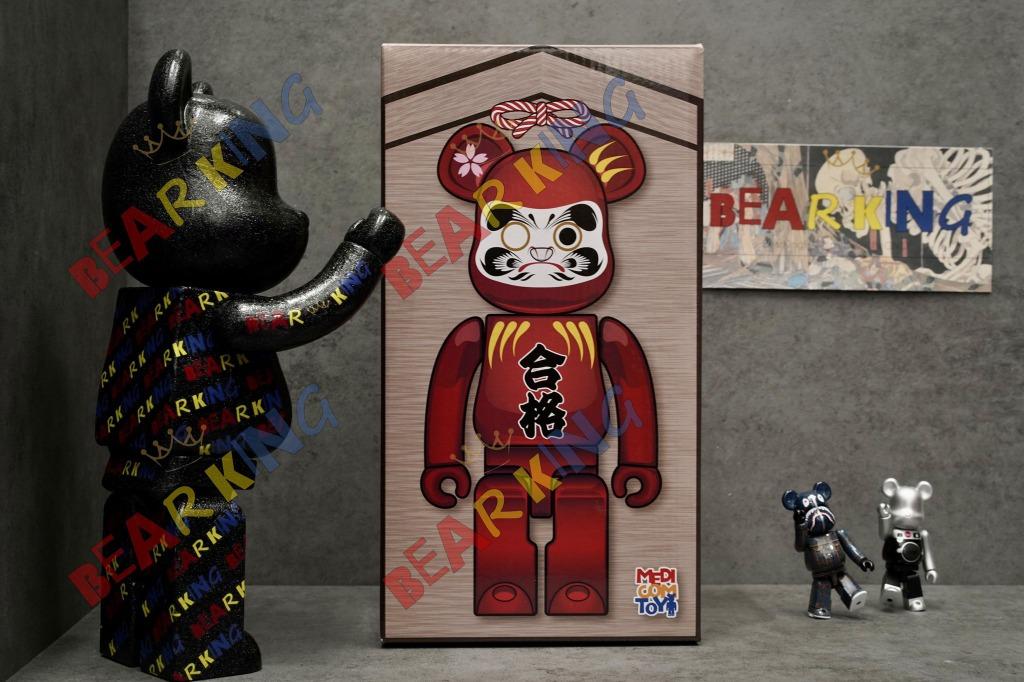 🥈現貨📦 全新Brand New Bearbrick Be@rbrick BearKingHK 達磨合格祈願