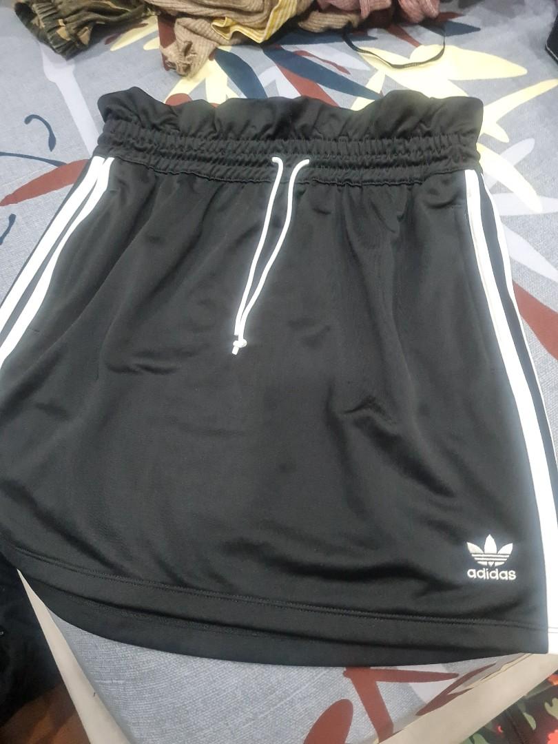 Adidas Original paper bag skirt black white