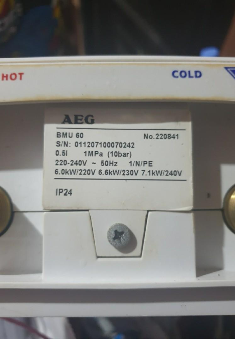 AEG MultiPoint Water Heater, TV & Home Appliances, Water Heater