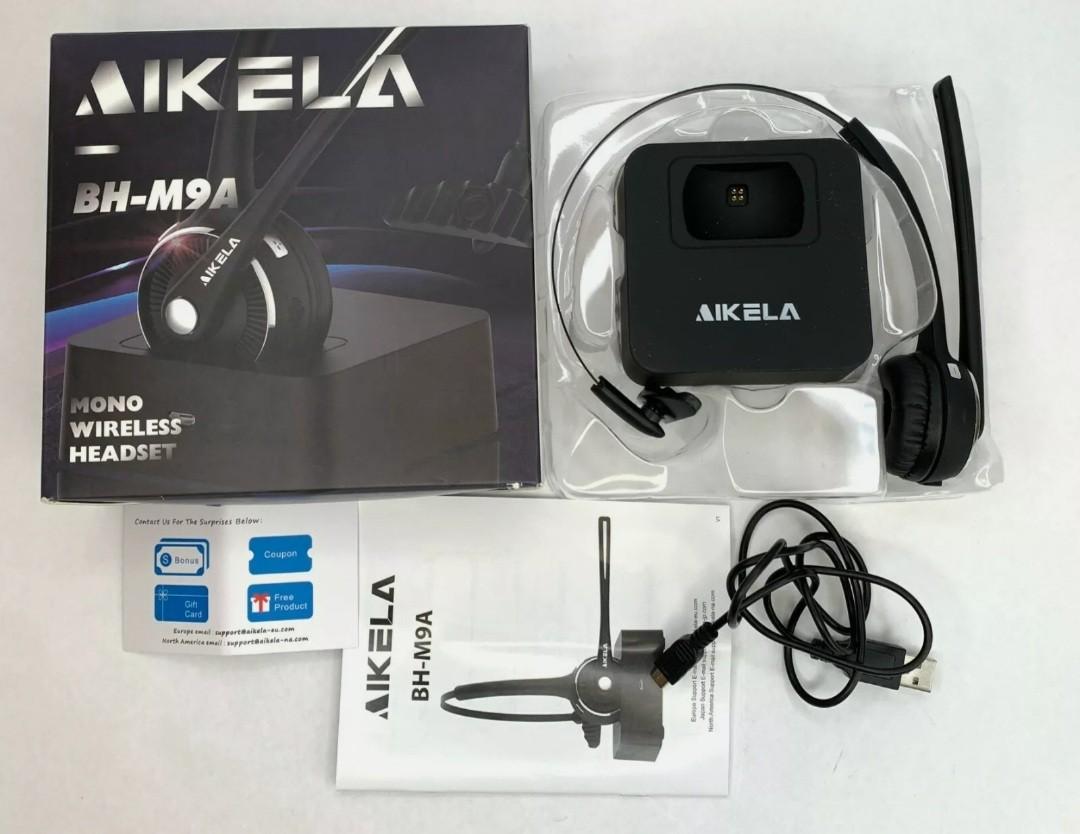 Aikela BH M9A Mono Wireless Headset with Charging Dock Audio Headphones Headsets on Carousell