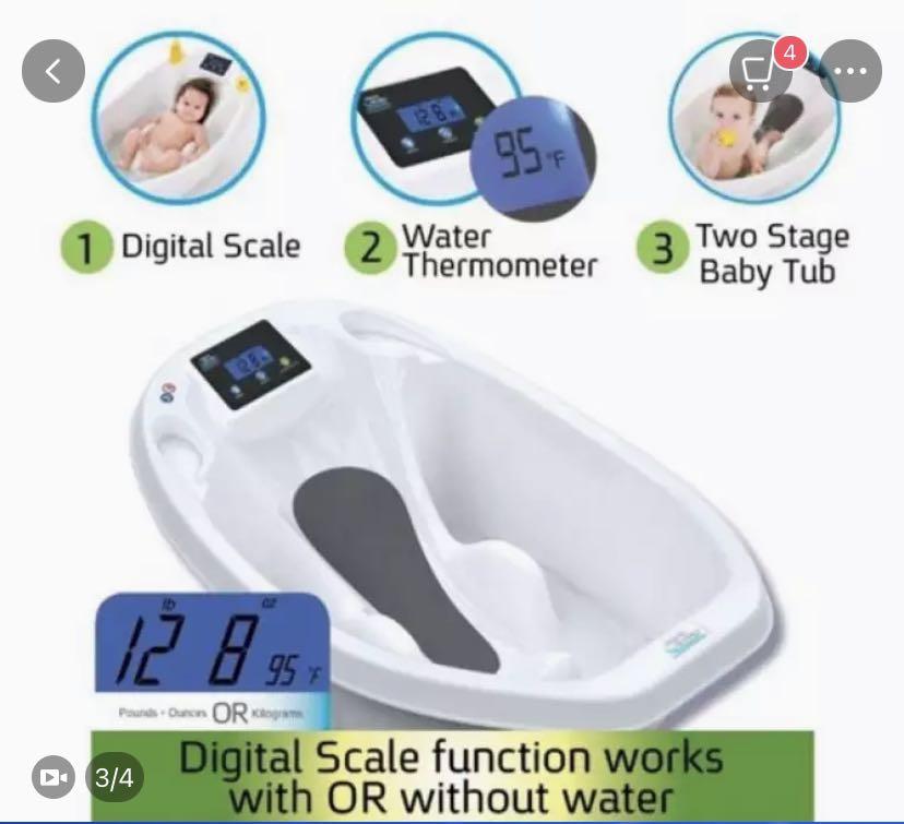 Aqua scale digital scale bath tub, Babies & Kids, Bathing & Changing ...
