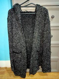 Balmain knitted jacket with hoodie