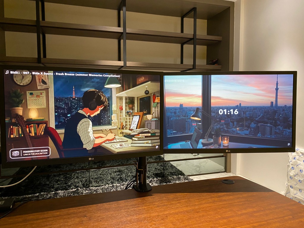 Best Deal: Dual Monitor Setup 48 Inch Wide Setup, Computers & Tech