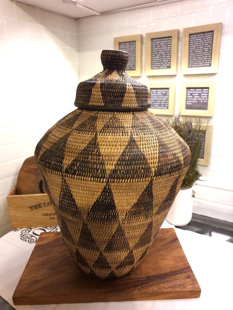 Big Mangyan Basket, Native Basket, Rattan Basket, Furniture & Home