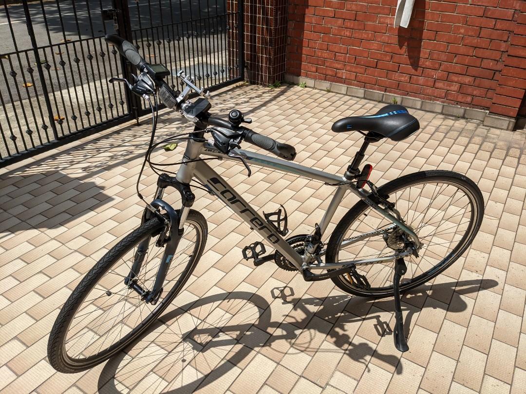 Carrera crossfire 1 top mens hybrid bike