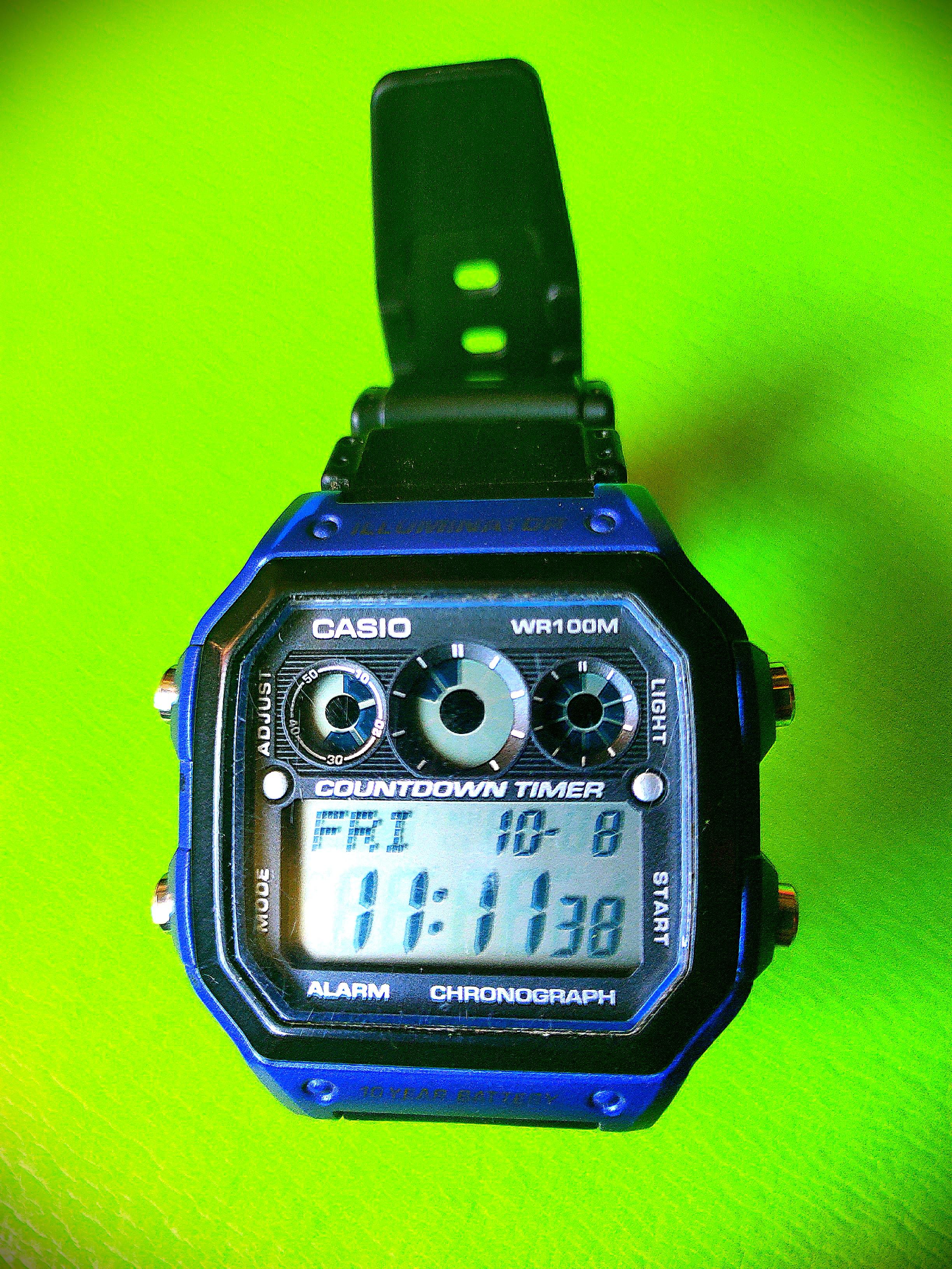 Casio blue cheap illuminator watch