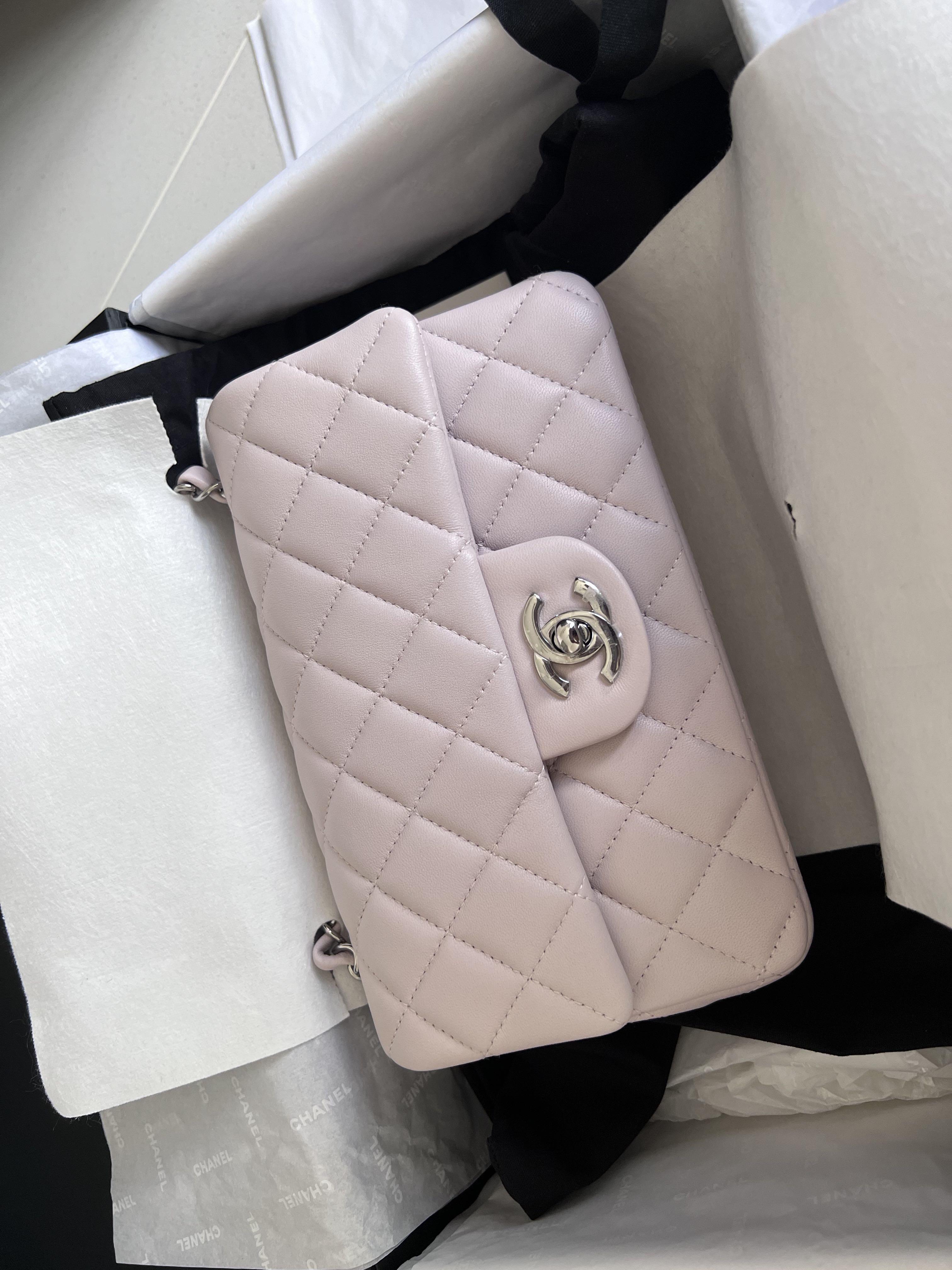 My Wife's New Chanel Mini Classic Rectangular Flap Bag Pink With
