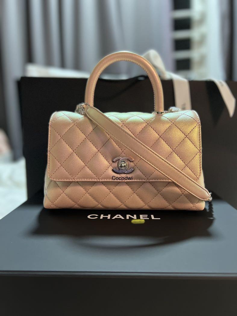 Chanel 21K - Unboxing Small Coco Handle, Unicorn Pink Iridescent 