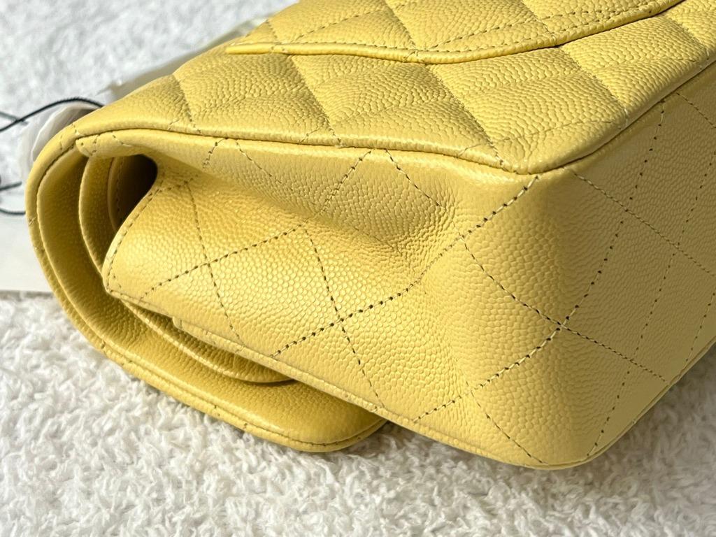 Chanel 21P Brand New Yellow Caviar Classic Flap Small, Women's Fashion,  Bags & Wallets, Shoulder Bags on Carousell