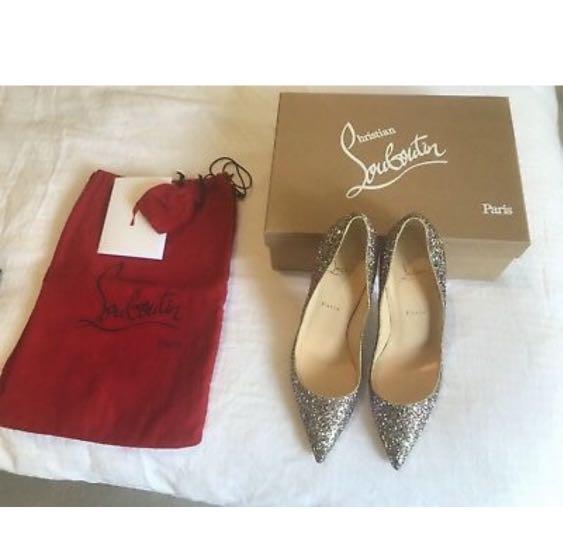 Glitter designer heels on sale