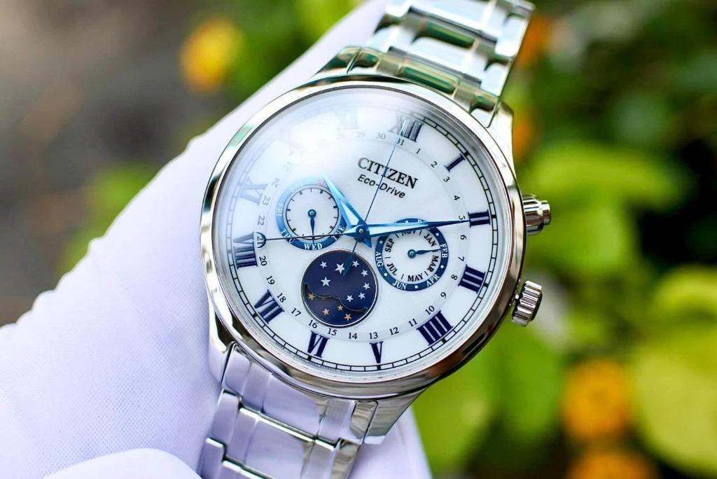 Citizen Eco Drive AP1050 81A Moon Phase Sapphire Glass Solar Power Men s Watch Luxury Watches on Carousell