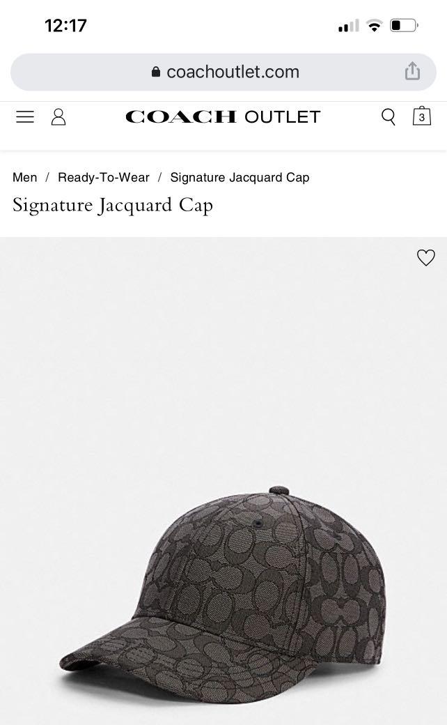 Coach hats best sale outlets
