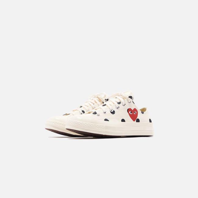 White polka dot hot sale comme des garcons converse