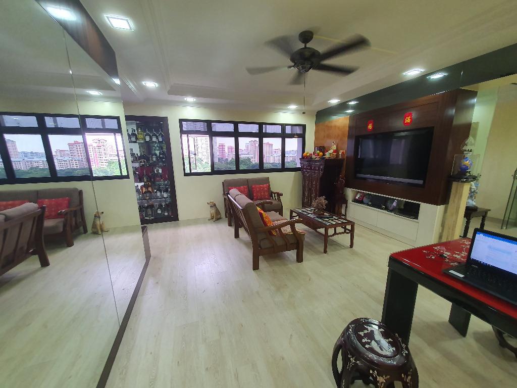 Corner! High Floor! Unblock Pool View! Renovated! Bright & Windy! 5 Rm Flat  At Blk 350 Ang Mo Kio St 32 For Sale!, Property, For Sale, HDB on Carousell