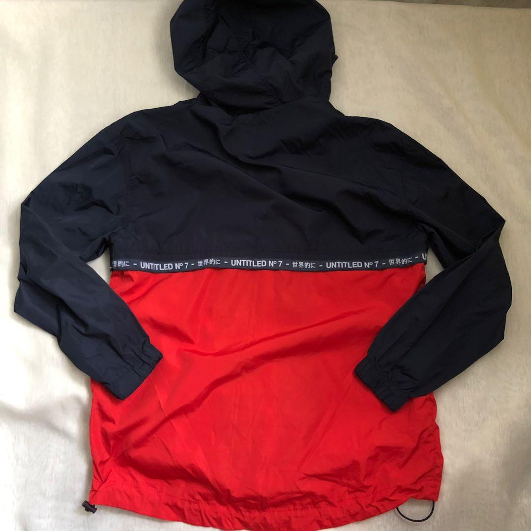 Cotton On Windbreaker Red and Navy Blue