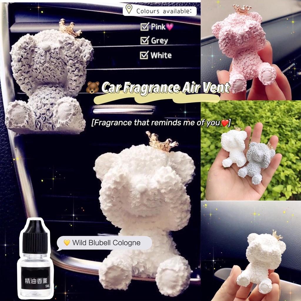 Couple Bear Aroma Car Fragrance Stone/Batu Aroma Aircond Kereta 