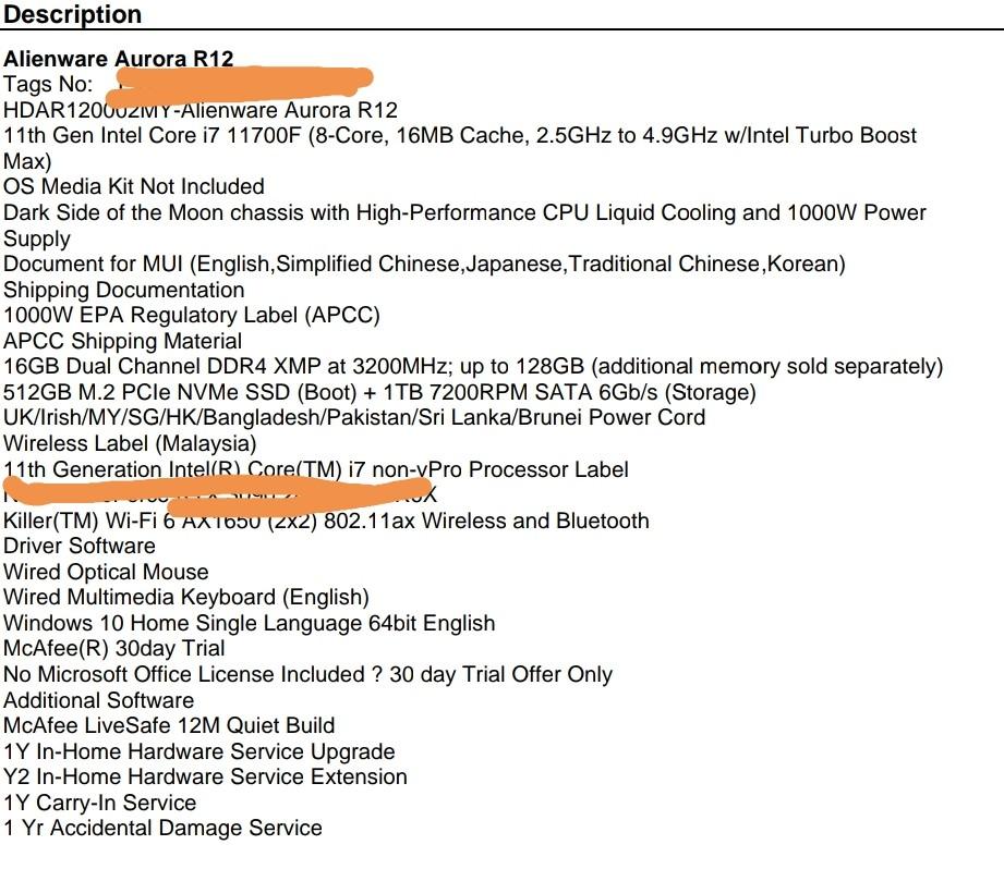 Dell Alienware Aurora R12 Electronics Computers Desktops On Carousell