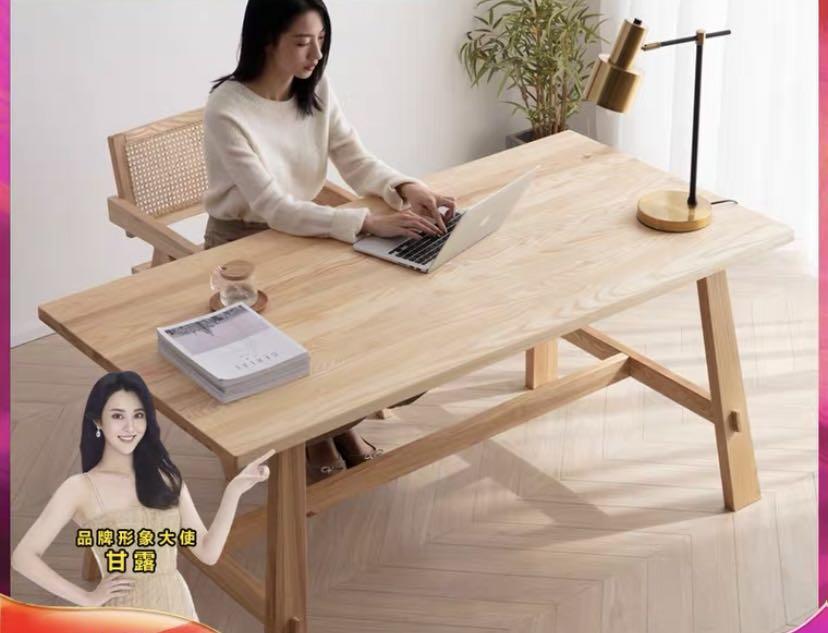 Dining/Study Table (Category: Tables & Sets) located in Singapore. Submitted by hellowhatwhat (Listing ID 1118209436, Image 2). Description: Bought from taobao, paid more than $400 including shipping, can nego! Alr assembled but will dismantle for buyer. More suited for use as dining table IMO, 160x80cm. Made of Russian Ash wood. .