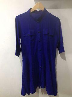 Dress Kemeja (BIRU)