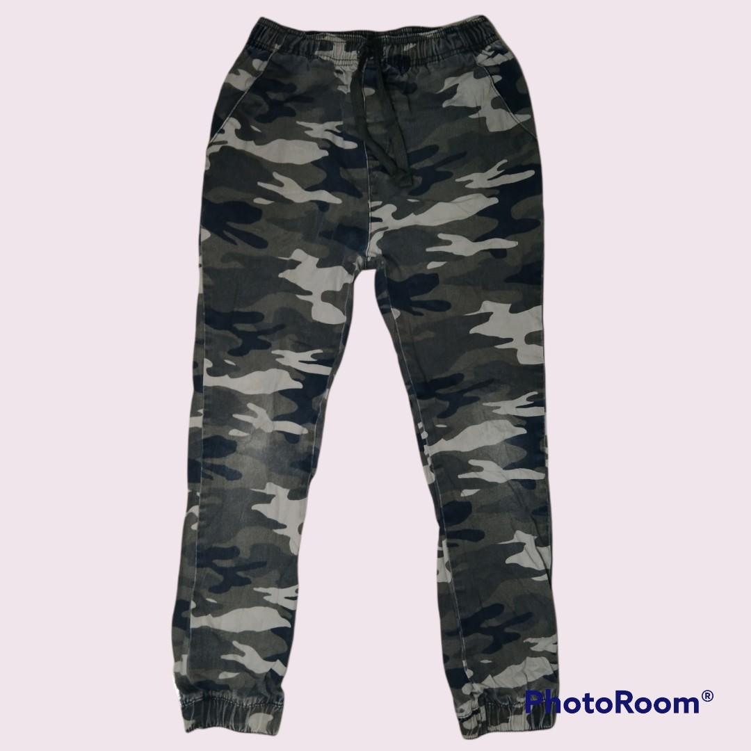 Faded glory joggers khaki clearance