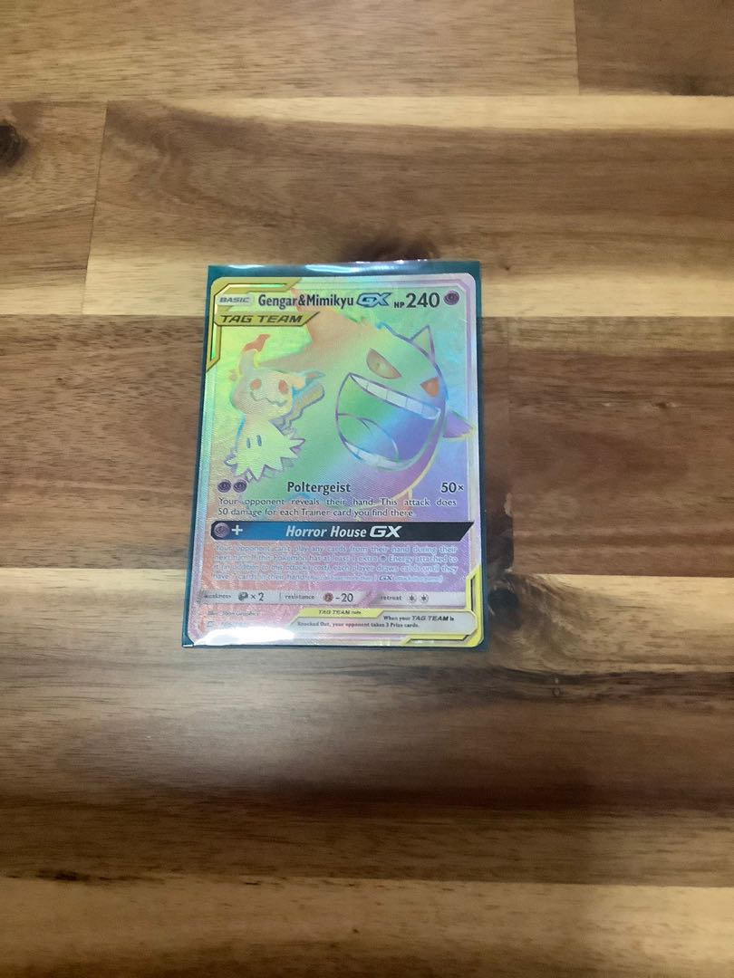 gengar and mimikyu tag team hyper rare, Hobbies & Toys, Toys & Games on