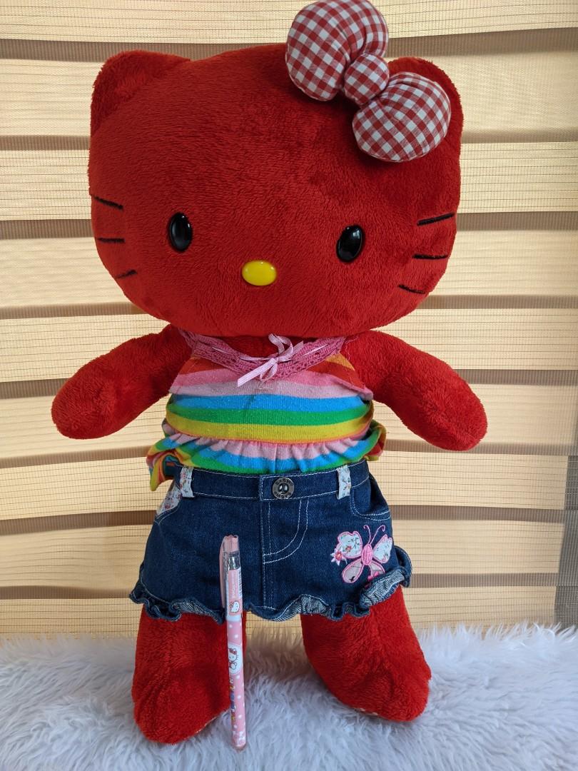 Hello Kitty Build A Bear BAB Red, Hobbies & Toys, Toys & Games on Carousell