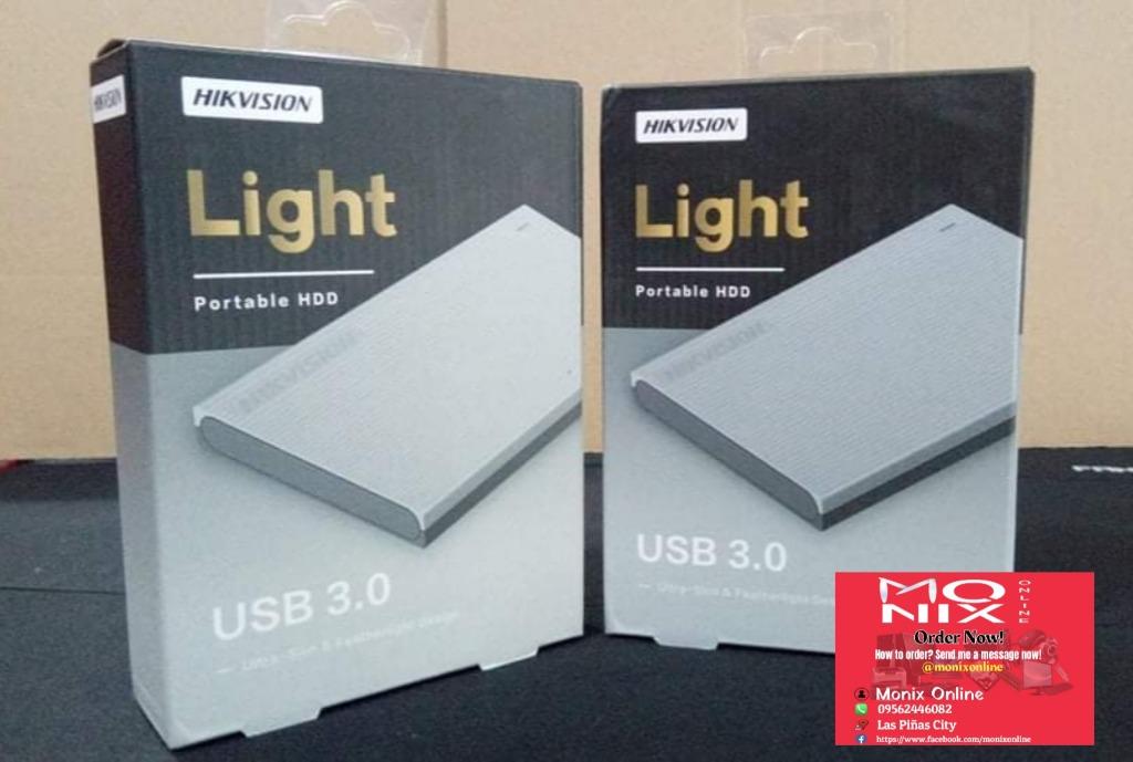 HIKVISION EXTERNAL HDD (Category: Hard Disks & Thumbdrives) located in Las Pinas. Submitted by borjamonica644 (Listing ID 1118287095, Image 1). Description: HIKVISION EXTERNAL HDD Brand New @ Prices: 1TB - 2,700 2TB - 4,000 External Hard Disk Drive HIKVISION Portable HDD T30 Available Models: *HS-EHDD-T30 /1TB *HS-EHDD-T30 /2TB MOP : COD/GCash/Bank Transfer VIA : Lalamove/Grab - Same Day Delivery LOC : Las Pinas City How to order? Send me a messa