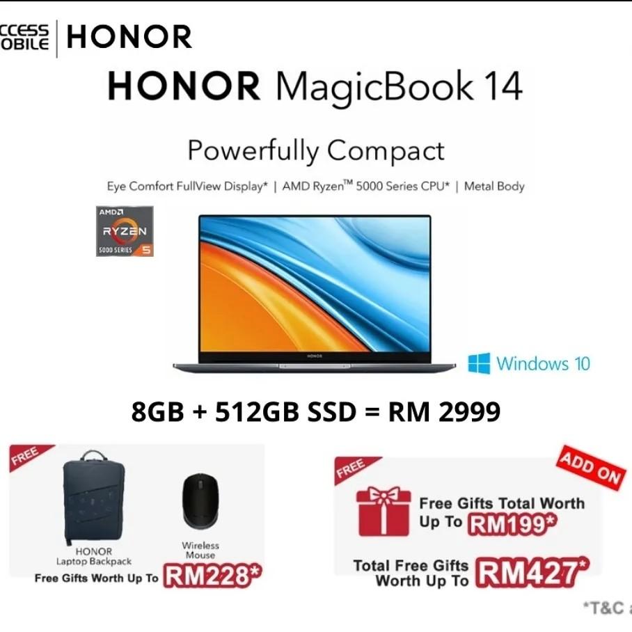 Honor magicbook 14, Computers & Tech, Laptops & Notebooks on Carousell