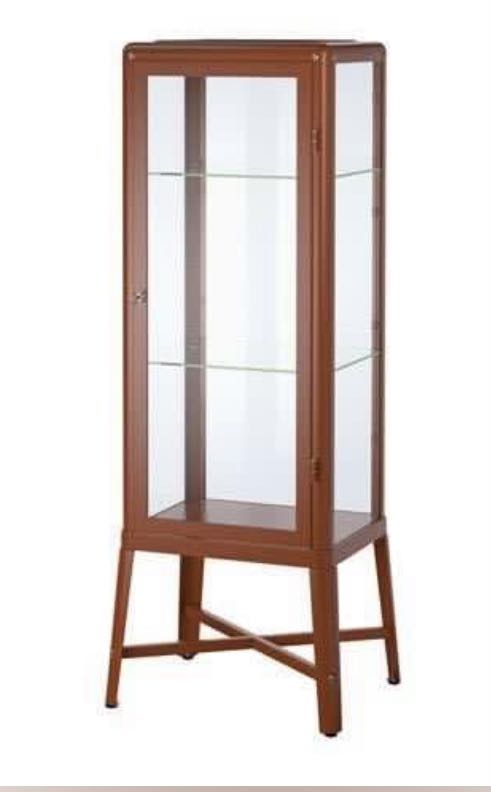 Ikea Fabrikor display cabinet in burnt orange Furniture Home