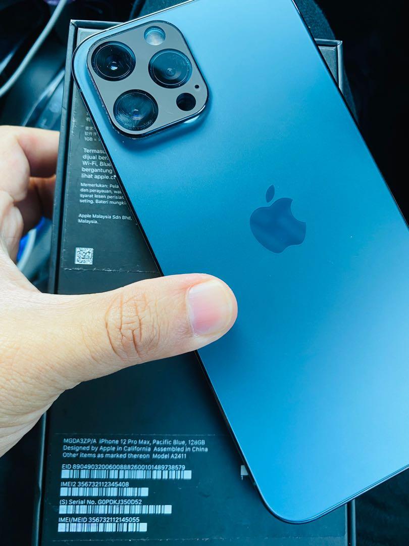 Iphone 12 Pro Max 128gb Pacific Blue Mobile Phones Gadgets Mobile Phones Iphone Iphone 12 Series On Carousell