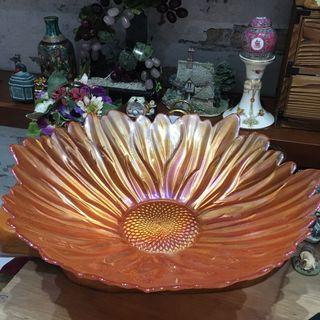 🇯🇵JAPAN SURPLUS Big Pearlized Fruit Bowl or Serving Plate For Center Table