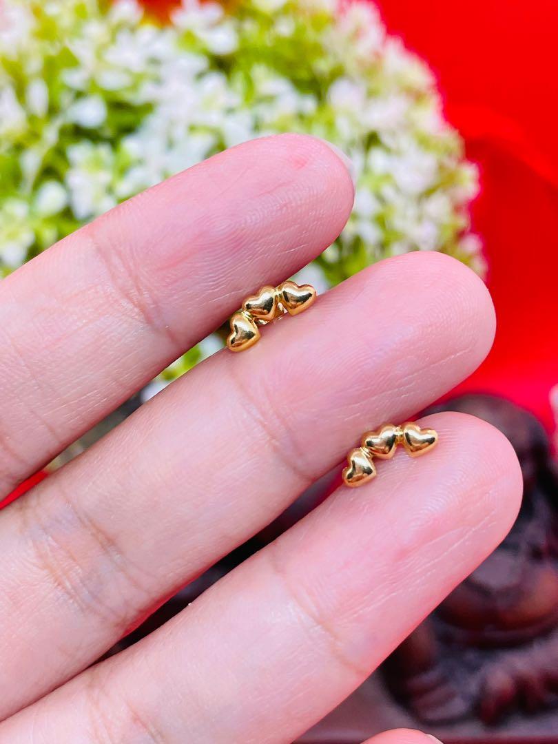 3 sales heart earrings