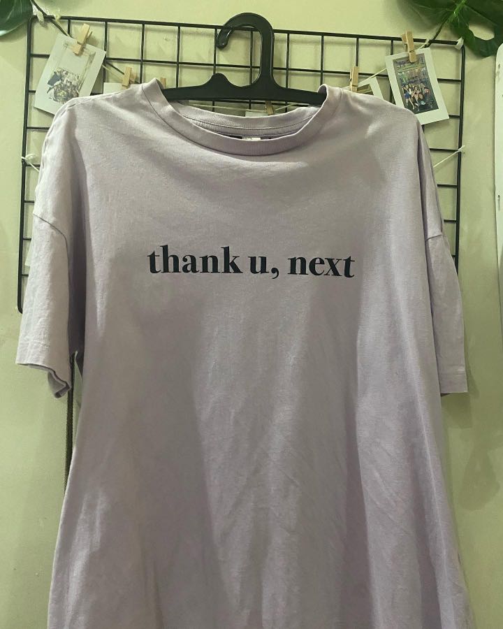 kaos h\u0026m ariana grande lilac, Fesyen 