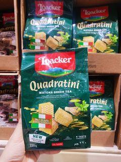 Loacker Quadratini Premium Matcha Wafer Cookies, 250g