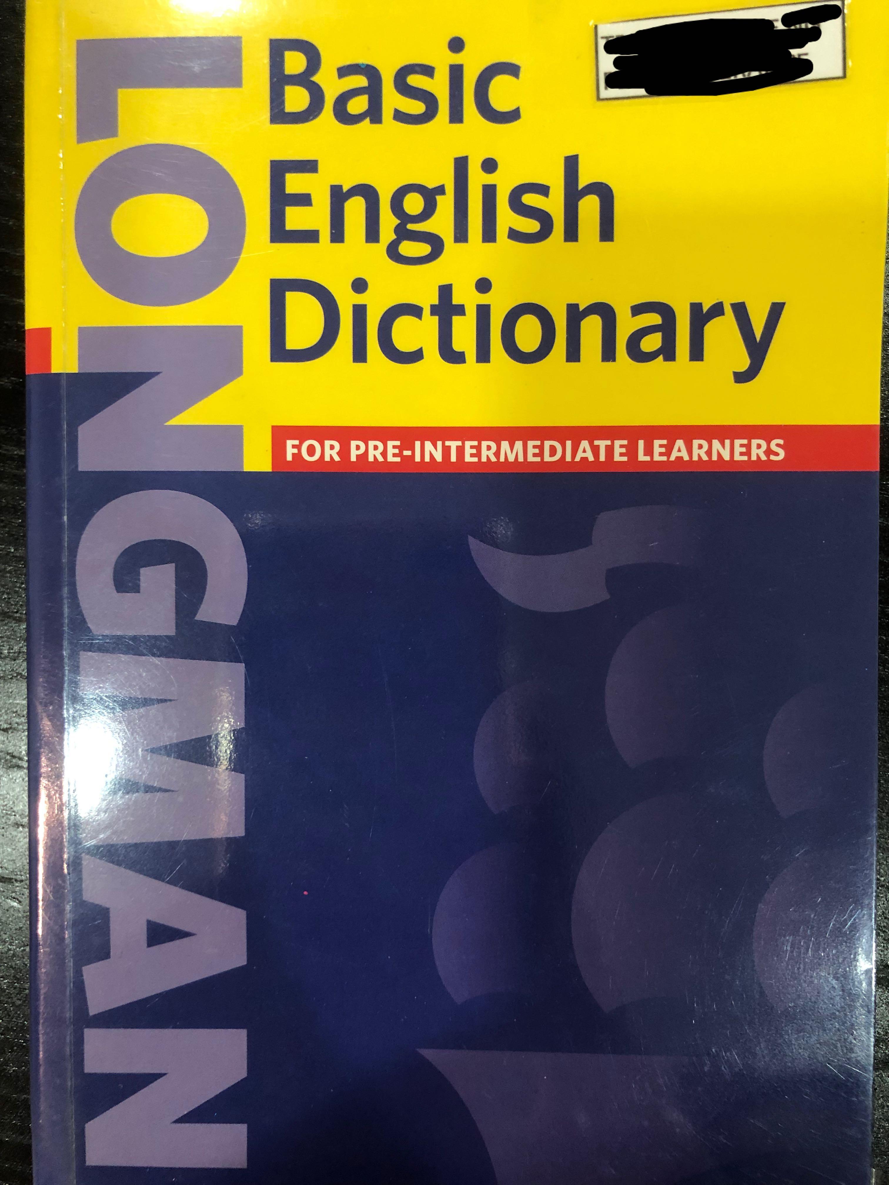Longman Basic English Dictionary, Hobbies & Toys, Books & Magazines