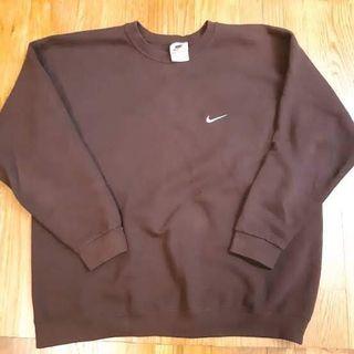 dark brown nike crewneck