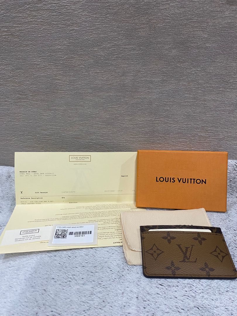 LV Louis Vuitton Ribbon card holder eclipse Lanyard, Luxury, Accessories on  Carousell