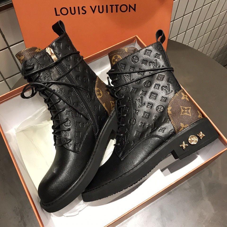 Lv Dr. Martens boots preorder, Luxury, Sneakers & Footwear on