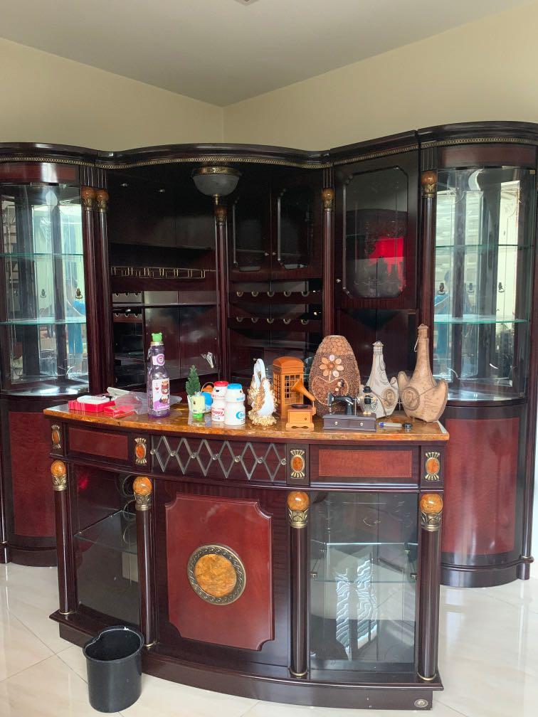 Marble Top Solid Wood Bar Home Furniture Furniture On Carousell
