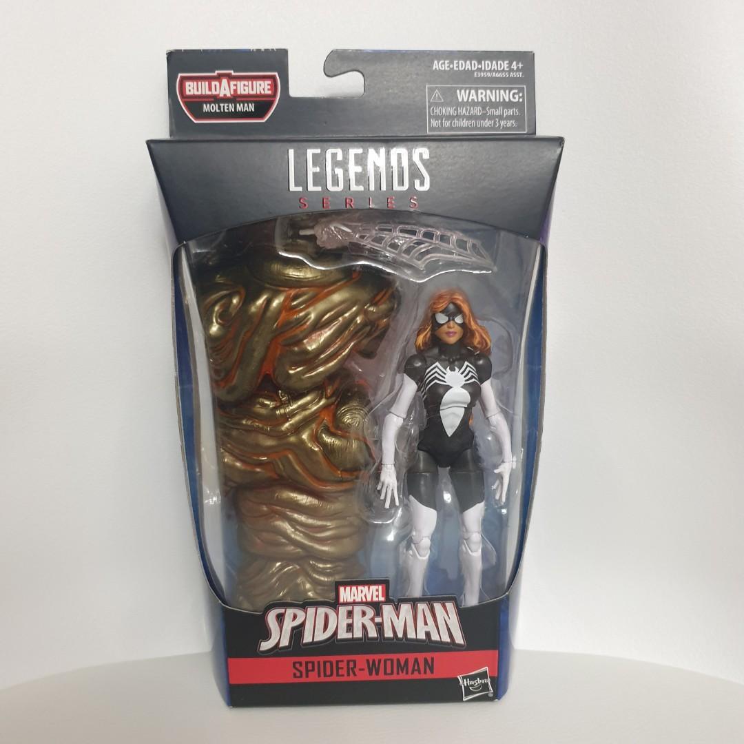 Marvel Legends 6" Inch Molten Man BAF Wave Spider-Woman Loose Complete 