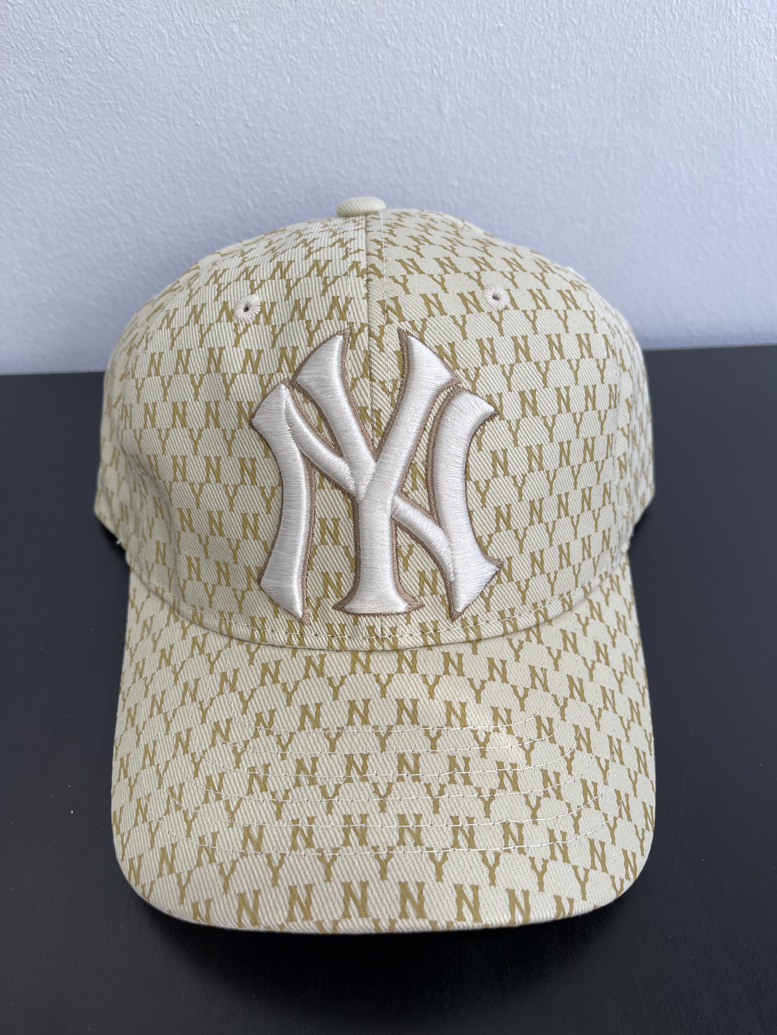 MLB Unisex Dia Monogram Structured Ball Cap NY Yankees Black