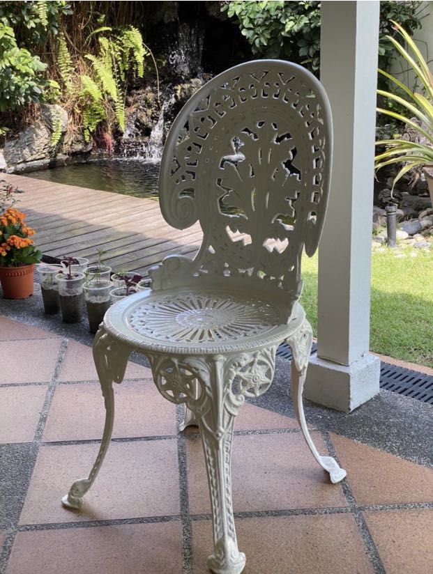 Cast iron chairs for sale sale