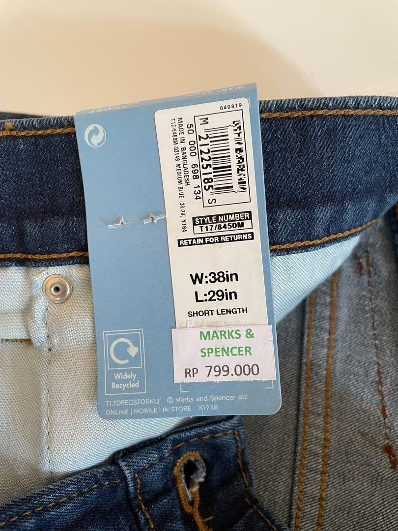 M&S Regular Fit Stretch Jeans With Stormwear, Fesyen Pria ...